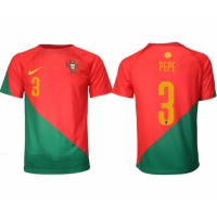 Fotbalové Dres Portugalsko Pepe #3 Domácí MS 2022 Krátký Rukáv